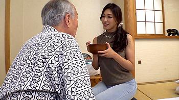 義父を別の意味で昇天させてしまうようなド変態エロ介護で熟成されたデカマラを味わうビッチ妻(*´Д｀)/主演：小早川怜子