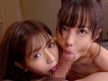 【松本いちか 永瀬ゆい】教師に淫乱な足舐めする貧乳スレンダーJKたち！ハーレム中出しセックスでパイパンマンコを堪能する！