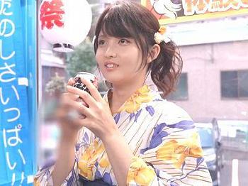 【マジックミラー】花火大会でGETした美少女JDが卑猥な野球拳企画！浴衣を脱がされエロミッションに挑戦の可愛いお姉さん！